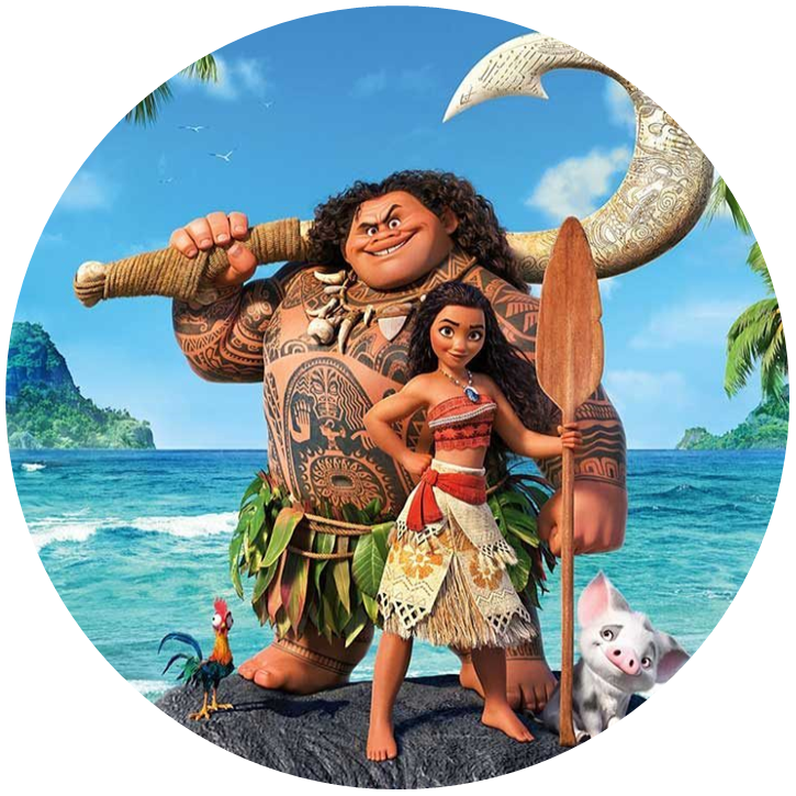 Moana Edible Cake Image