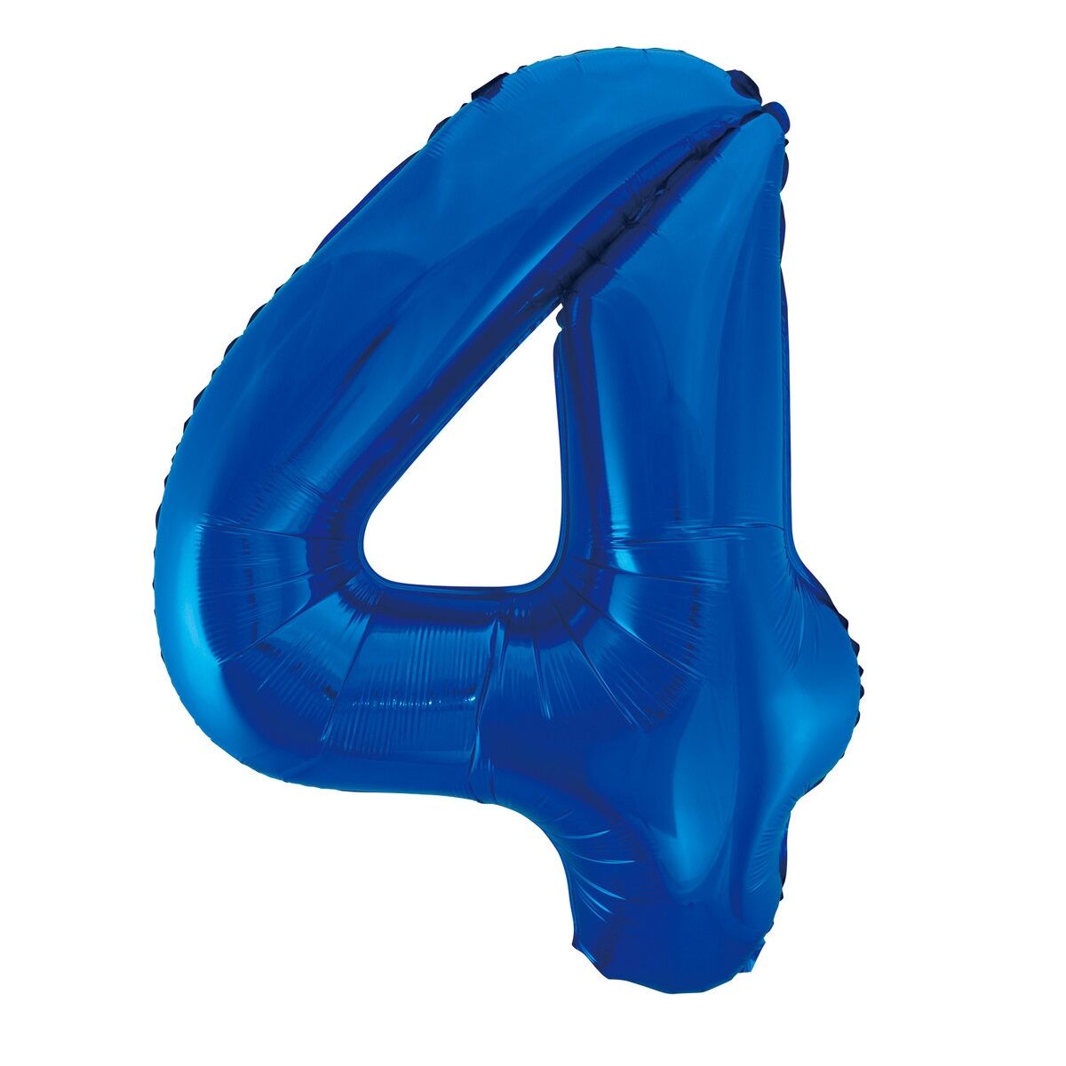 Royal Blue Number 4 Foil Balloon 86cm